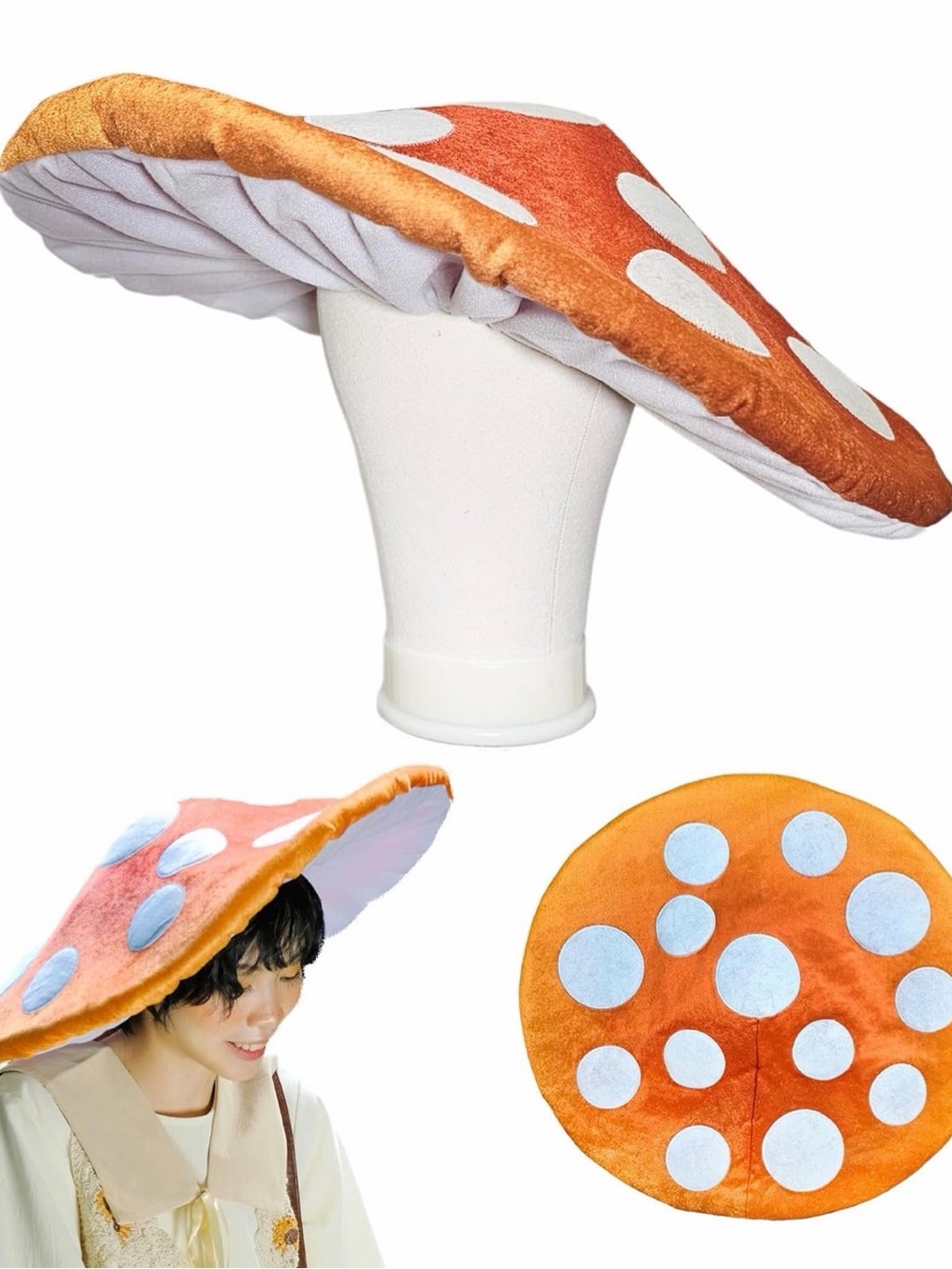 Mushroom Hat 🍄 Cosplay Halloween Outfit Costume Hat
